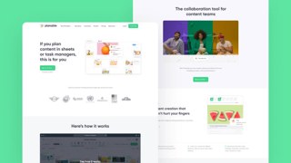Planable Top SaaS Content Management Web Design