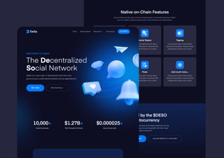 DeSo DeFi Crypto Website Design