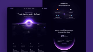 Reflect Top SaaS Productivity Web Design