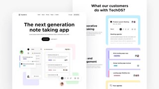 TechOS X Top SaaS Productivity Web Design