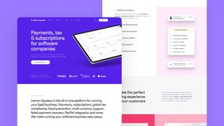 LemonSqueezy Top SaaS Financial Services Web Design