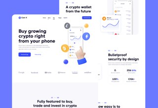 Coin X Crypto Website Design