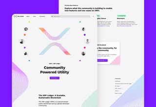 XRP Crypto Finance Website Design