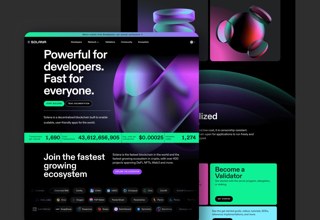 Solana Blockchain Website Design