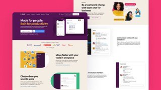 Slack Top SaaS Communication Web Design