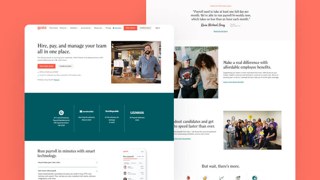 Gusto Top SaaS Human Resources Web Design