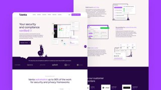 Vanta Top SaaS Compliance Sofware Web Design